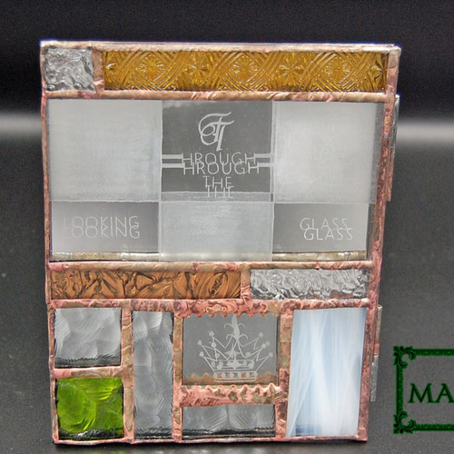 ステンドグラスのブック型ミラー その他インテリア雑貨 manomano 通販