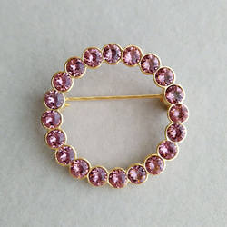 スワロフスキー バタフライプチピアス(pink) K14gf ピアス（フック