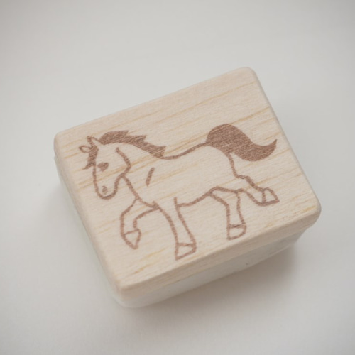 受注製作】駆ける馬の消しゴムはんこ はんこ・スタンプ lapin2980 通販