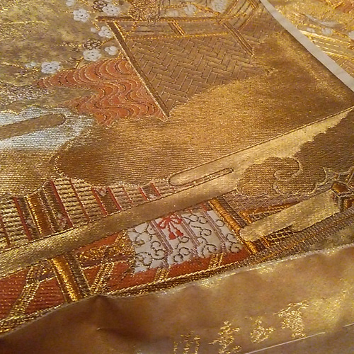 布絵　織物　平安　額装 額装品｜大額株式会社