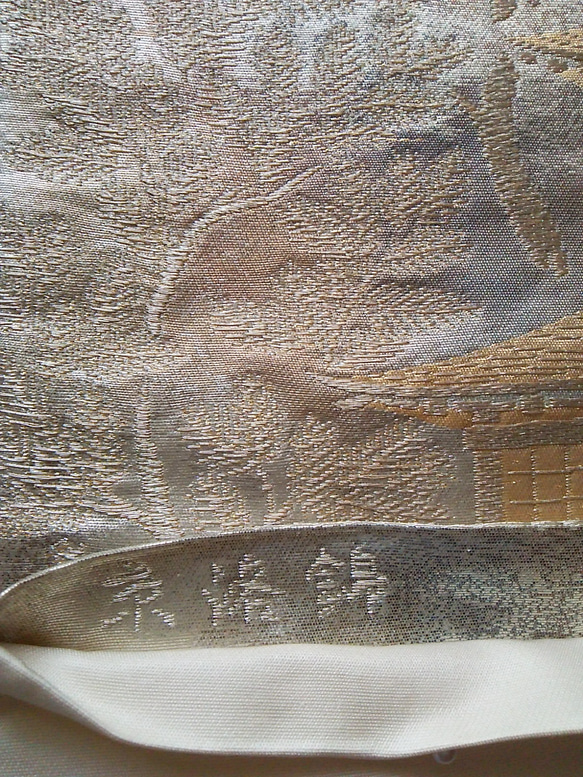琳和 和風  アート 京洛錦帯 本金引箔 金閣寺額縁 4枚目の画像