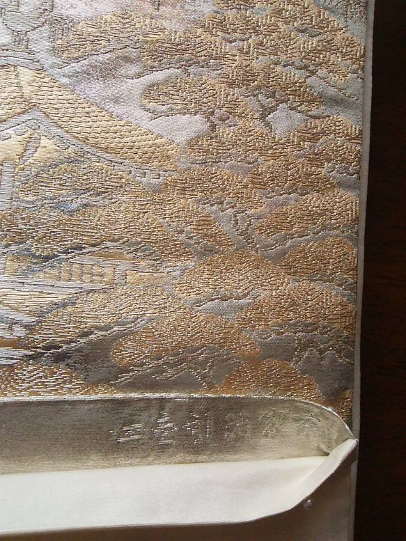 琳和 和風  アート 京洛錦帯 本金引箔 金閣寺額縁 5枚目の画像