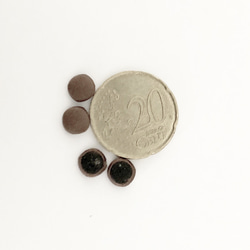 アンティーク シルクの小さなボタン　B 3枚目の画像