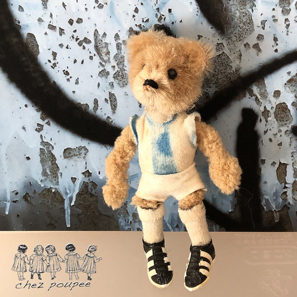 Shcuco シュコー テディベア　サッカー ビンテージ シュコ マスコットシリーズ サッカーベア ぬいぐるみ chez poupee 通販