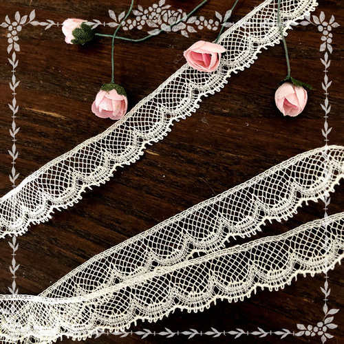 フランス アンティークレース 細幅 B レース chez poupee 通販