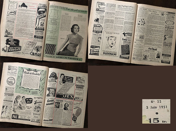 ビンテージ　フランスモード誌　1951年   ６ 4枚目の画像