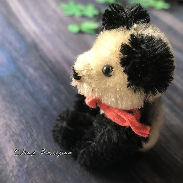 ビンテージ シュコ ミニチュアパンダ ぬいぐるみ chez poupee 通販 
