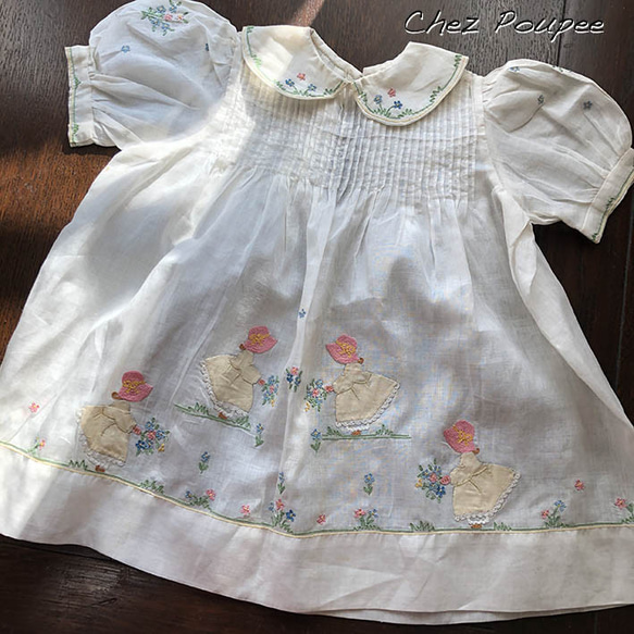 フランス アンティーク子供服 B ワンピース chez poupee 通販 8841754