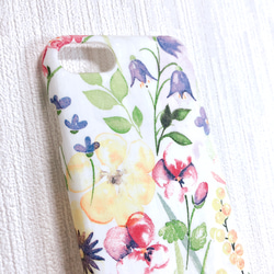 《新規Open記念価格》iPhone8/7ケース: flower meadow 送料無料 3枚目の画像