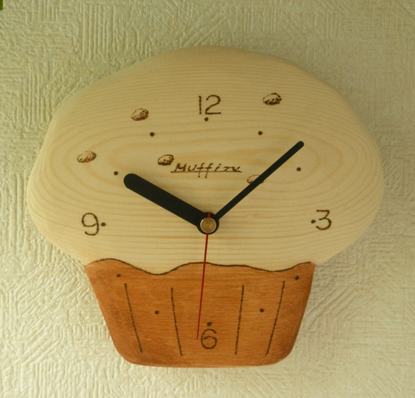 壁掛け用 マフィン時計（ Muffin Clock ）　MC-002 1枚目の画像