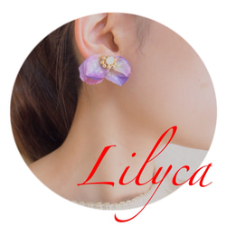 Float like a Butterfly Earrings/Pierce　（White） 2枚目の画像