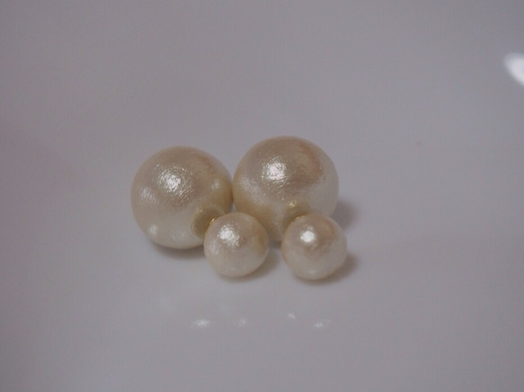 Double Cotton Pearl Pierce 1枚目の画像