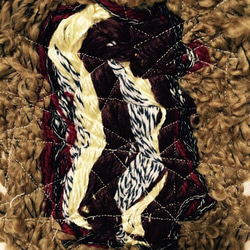 毛糸テキスタイルのトートバッグ 1 2枚目の画像