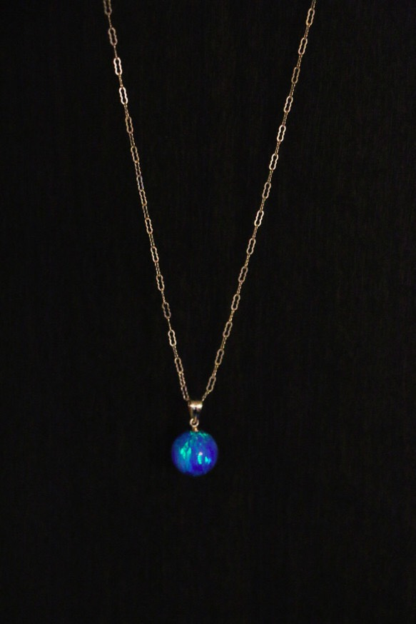 《14kgf》Blue planet (Necklace) 第3張的照片