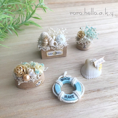ナチュラルサマー】ミニチュアフラワー ナチュラル雑貨