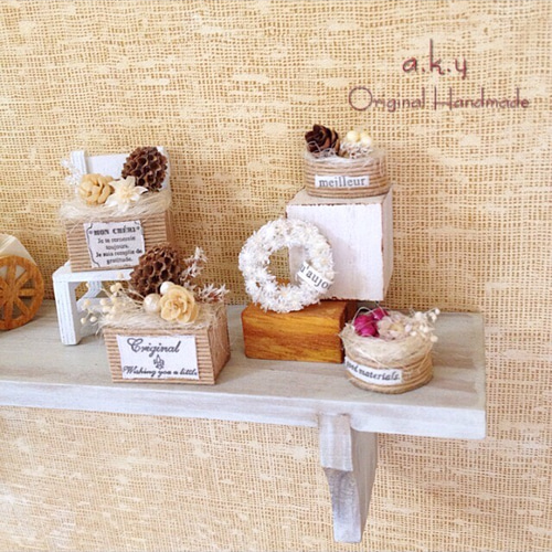 ミニチュアクラシックフラワーセット アートフラワー rorohello.a.k.y 