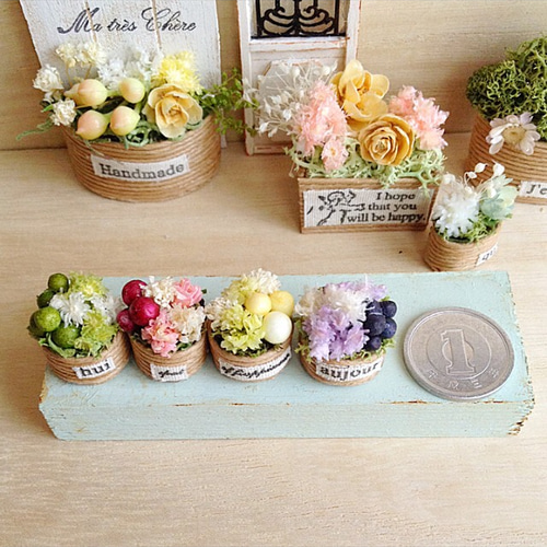 ミニチュアベビーフラワー ドライフラワーアレンジ ドライフラワー