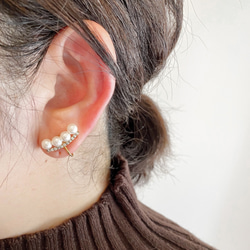 Bijoux &amp; Pearl Line 耳環 / 耳環 第1張的照片