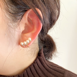 Bijoux &amp; Pearl Line 耳環 / 耳環 第5張的照片