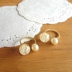 Kasumi草和珍珠的圓環 第2張的照片