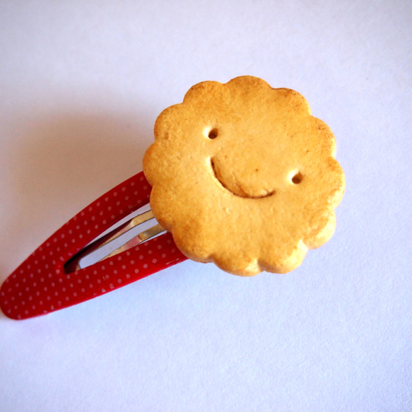 スマイルクッキーぱっちんピン 1枚目の画像