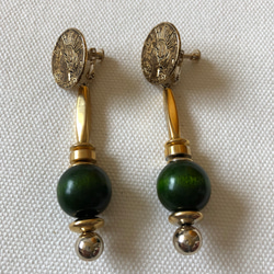 vintage European parts earring 4枚目の画像