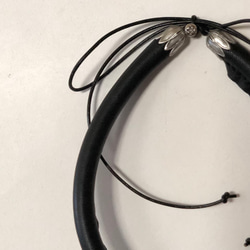 leather choker (black) 2枚目の画像