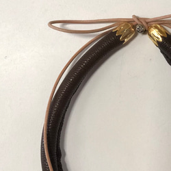 leather choker(dark brown) 2枚目の画像