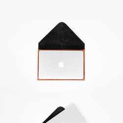 Chinook MacBook ケース 本革レザー高級仕立て 裏地付 ぴったりサイズ MacBookをより一層おしゃれに 4枚目の画像