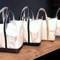 ☆限定品☆帆布と本革の大きめトートバック 2WAY 大容量収納