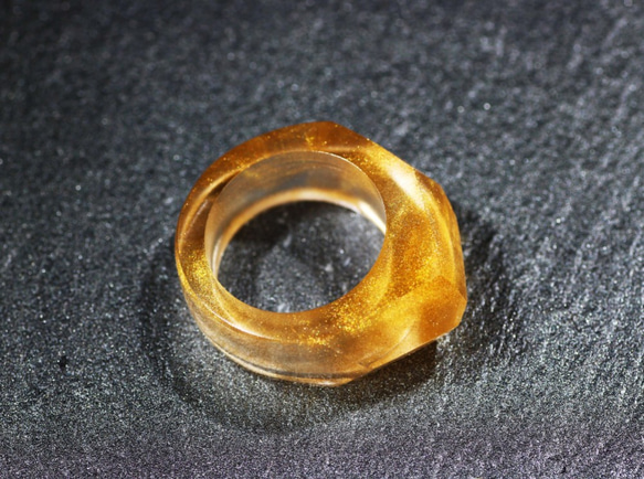 [免運費] 水晶塵/金~水晶樹脂戒指~ 第4張的照片