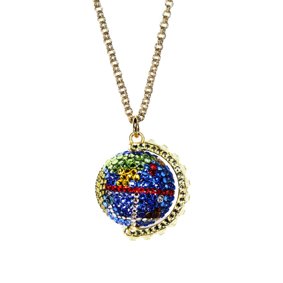 Earth Pendant / L　～CRYSTALLIZED™ - Swarovski Elements～ 1枚目の画像