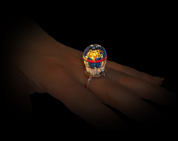 Earth Ring / S  ~CRYSTALLIZED™ - Swarovski Elements～ 2枚目の画像