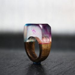 【送料無料】Fusion ～Resin Wood Ring～ 2枚目の画像