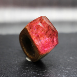 【 送料無料】Rose Mountain～Resin Wood Ring～ 3枚目の画像