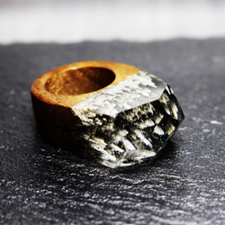 【免運費】銀色世界～木質樹脂戒指～ 第4張的照片