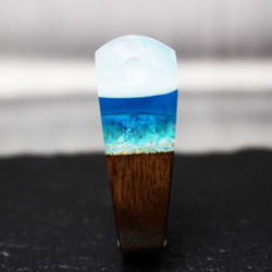 【送料無料】In the sea～Resin Wood Ring～ 3枚目の画像