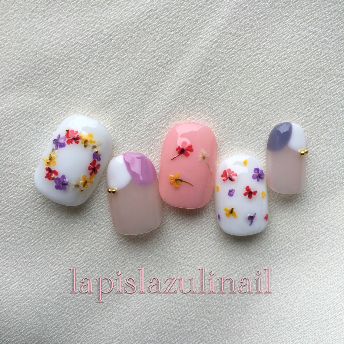 再販3 押し花ネイル✲*ﾟ(送料込）