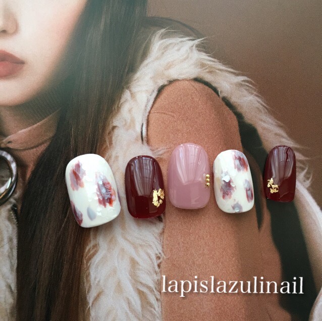 再販 ホワイトべっ甲ネイル⋈*｡ﾟ(送料込)