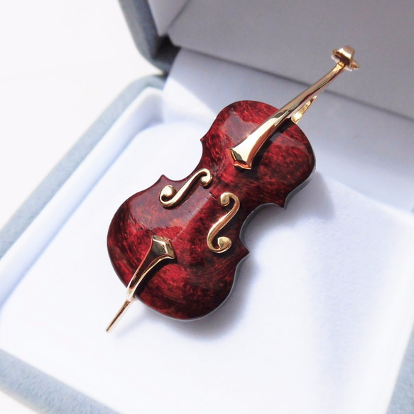 &lt;Min.Wks&gt;大提琴銷胸針（甲） 第1張的照片