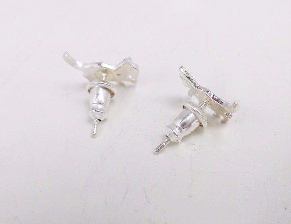 防泡處理 鑽石貓咪造型耳環（玩耍貓咪造型） 第5張的照片
