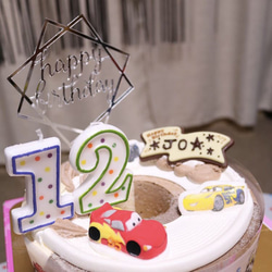 Happy birthday ケーキトッパー(2色) 6枚目の画像