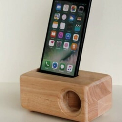 木製iPhoneスピーカーAcoustic iPhoneWoodSpeaker（iPhone 全機種対応） 1枚目の画像