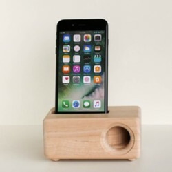 木製iPhoneスピーカーAcoustic iPhoneWoodSpeaker（iPhone 全機種対応） 2枚目の画像