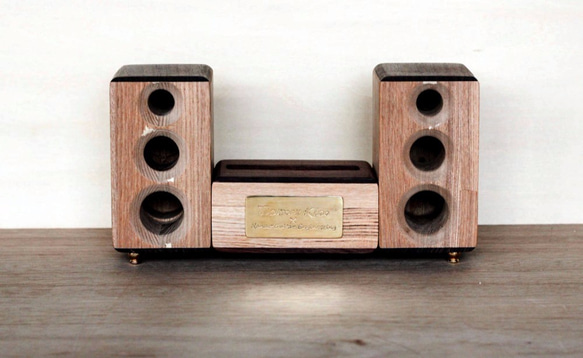 ☆特注☆木製iPhoneスピーカーAcoustic Wood Speaker for iPhone ☆ 3枚目の画像