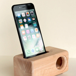 木製iPhone用スピーカーAcoustic iPhoneWoodSpeaker 4枚目の画像