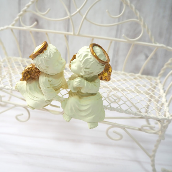 Lisa L. 天使の陶器置物 2点セット　リサラーソン Lisa L. 天使の陶器置物 2点セット リサラーソン Lisa L. 天使の陶器