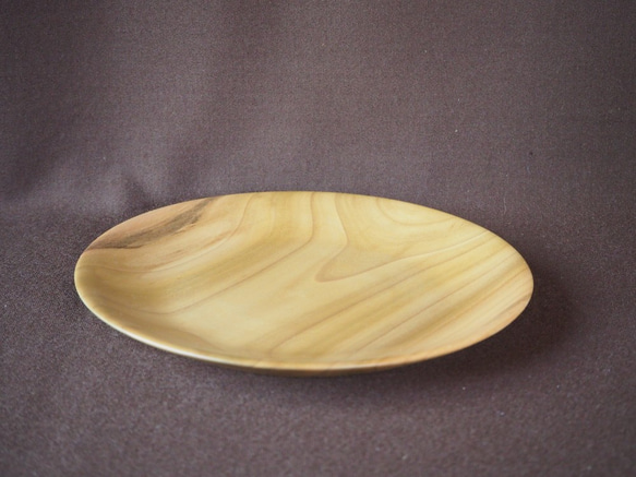 軽～い木製皿（ホウ）no.8 3枚目の画像