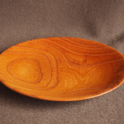 木製小皿（ケヤキ）no.25　オイル仕上げ 3枚目の画像