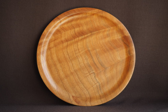 プレミアム木製・パン皿2枚セット（ケヤキの銘木）no.4 2枚目の画像